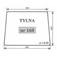 SZYBA 160 TYŁ T25 KABINA R T3045200A