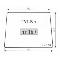 SZYBA 160 TYŁ T25 KABINA R T3045200A