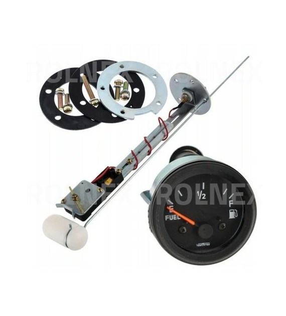 ZESTAW POZIOMU PALIWA 12V CZUJNIK+WSKAŹNIK UNIWERSALNY