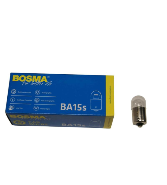 ŻARÓWKA 12V 10W BAŃKA BOSMA BA15S