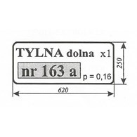 SZYBA 163A TYŁ DÓŁ T25 KABINA ROSYJSKA T3047443A
