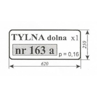 SZYBA 163A TYŁ DÓŁ T25 KABINA ROSYJSKA T3047443A