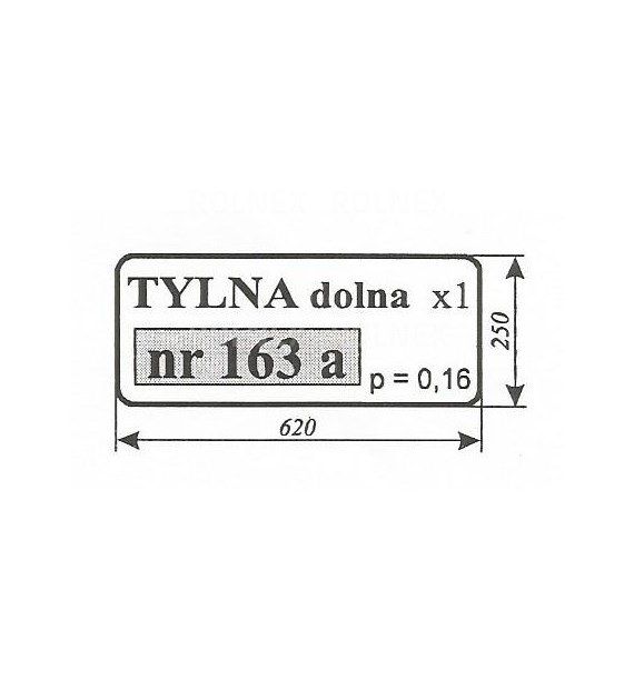 SZYBA 163A TYŁ DÓŁ T25 KABINA ROSYJSKA T3047443A
