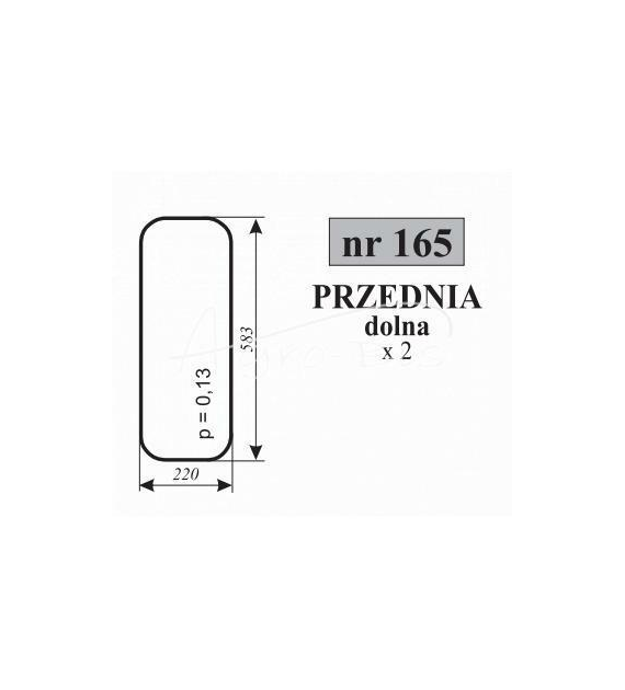 SZYBA 165 MF