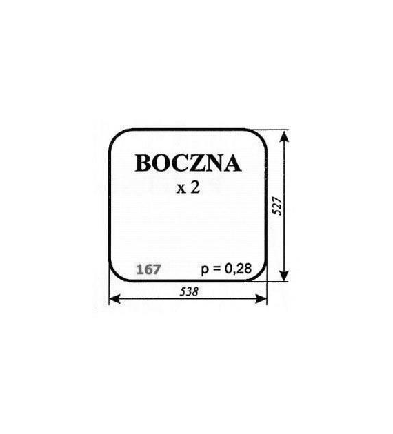 SZYBA 167 BIALORUS