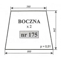 SZYBA 175 BOK C360 MF KOŹMIN