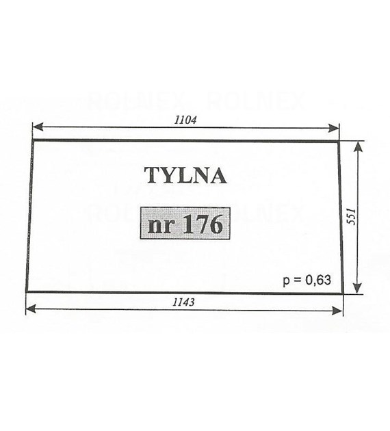 SZYBA 176 TYŁ C330 MF NAGLAK KOŹMIN