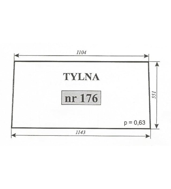 SZYBA 176 TYŁ C330 MF NAGLAK KOŹMIN