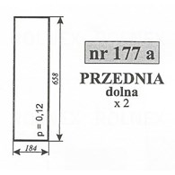 SZYBA 177A PRZÓD DÓŁ C360 MF KOŹMIN