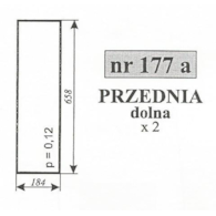 SZYBA 177A PRZÓD DÓŁ C360 MF KOŹMIN