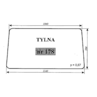 SZYBA 178 TYLNA C330
