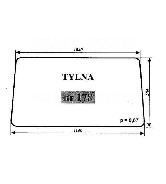 SZYBA 178 TYLNA C330