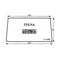 SZYBA 178A TYŁ C330 OSINY RAMKA RURA KWADRAT