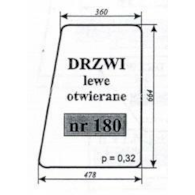 SZYBA 180 C330 DRZWI LEWE