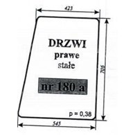 SZYBA 180A C330 DRZWI PRAWE