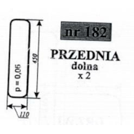 SZYBA 182 PRZEDNIA C330