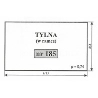 SZYBA 185 TYŁ MF 255 LUBOŃ W RAMCEW RAMCE