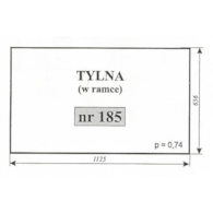 SZYBA 185 TYŁ MF 255 LUBOŃ W RAMCEW RAMCE