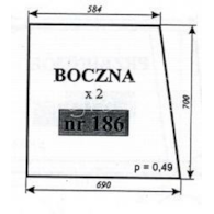 SZYBA 186 BOCZNA MF255