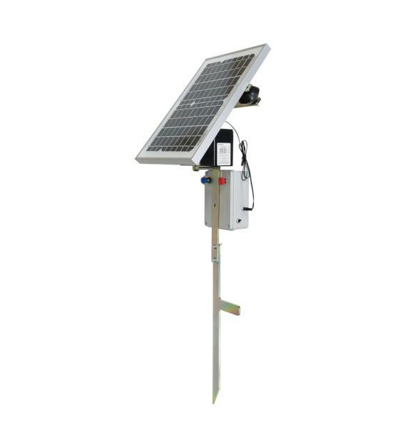 ZESTAW SOLARNY Z ELEKTRYZATOREM AS-1100+AKU.7AH+PANEL10W+STOJAK