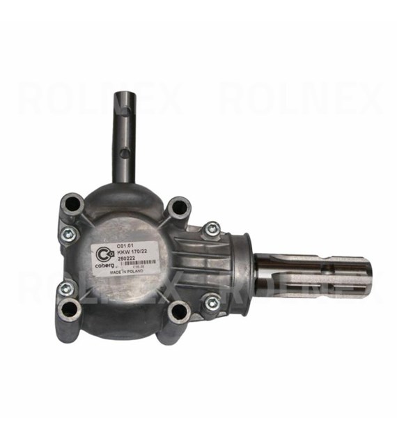 PRZEKŁADNIA KĄTOWA ROZSIEWACZA ALUMINIOWA OBUDOWA 1:1