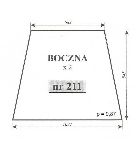 SZYBA 211 BOK C362