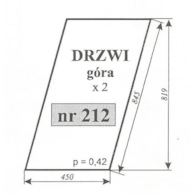 SZYBA 212 DRZWI GÓRA C362