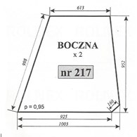SZYBA 217 BOK T25 KABINA CZESKA