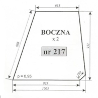 SZYBA 217 BOK T25 KABINA CZESKA
