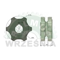 KOŁO GNIAZDOWE NA WPUST 10 ROLMUS