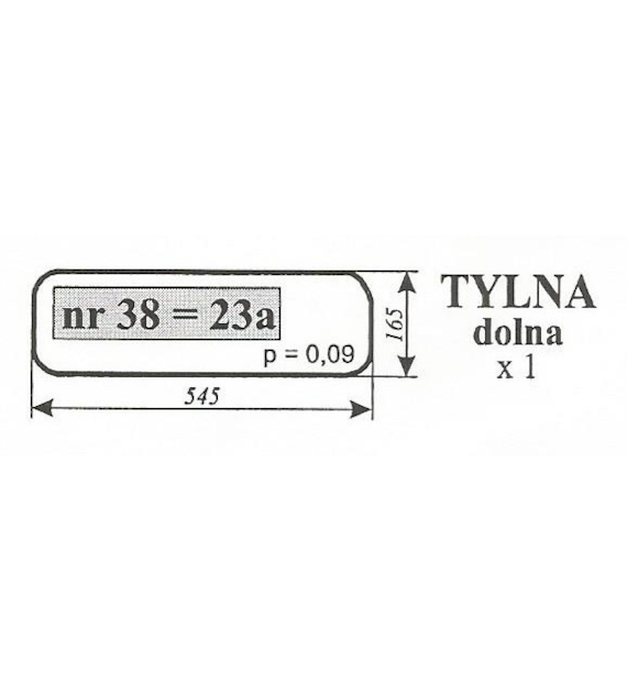 SZYBA 23A PRZEDNIA DOLNA C360