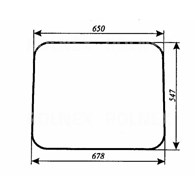 SZYBA 243 TYLNA RAMKA MF255