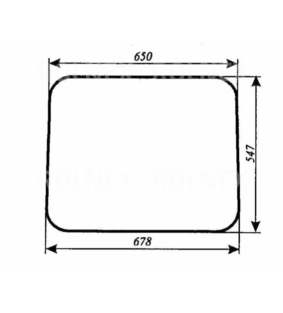 SZYBA 243 TYLNA RAMKA MF255