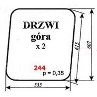 SZYBA 244 MF255 DRZWI GÓRNA KROTOSZYN