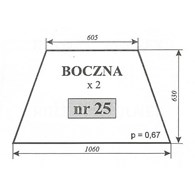 SZYBA 25 BOK URSUS 1604 KUNÓW