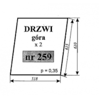 SZYBA 259 DRZWI GÓRA C330 KROTOSZYN