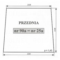 SZYBA 25A=90A=189 PRZÓD C912 KUNÓW C385 NT