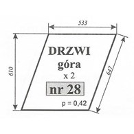 SZYBA 28 DRZWI GÓRA URSUS 1604 KUNÓW