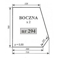 SZYBA 294 BOCZNA T25 A2 C330 CIECHANÓW