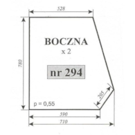 SZYBA 294 BOCZNA T25 A2 C330 CIECHANÓW