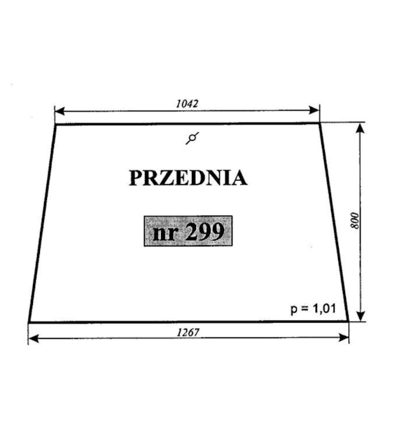SZYBA 299 PRZÓD C330 SOKÓŁKA
