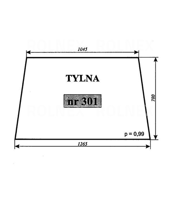 SZYBA 301 TYŁ C330 SOKÓŁKA
