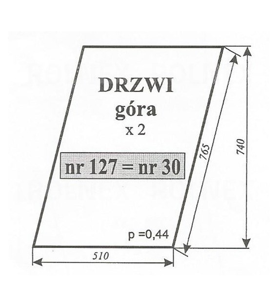 SZYBA 30=127 DRZWI GÓRA C360 SOKÓŁKA