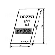 SZYBA 302 DRZWI GÓRA C330 SOKÓŁKA