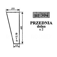 SZYBA 304 PRZÓD DÓŁ C330 SOKÓŁKA