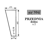 SZYBA 304 PRZÓD DÓŁ C330 SOKÓŁKA
