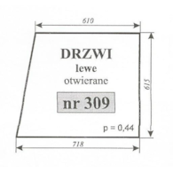 SZYBA 309 DRZWI LEWE OTWIERANE C360M