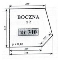 SZYBA 310 BOCZNA C360M