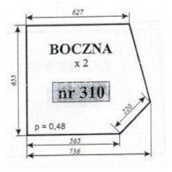 SZYBA 310 BOCZNA C360M