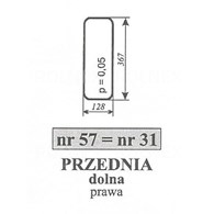 SZYBA 31=57=106 -127 DÓŁ P C360 SOKÓŁKA PRAWA